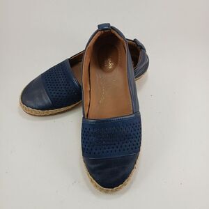 Clarks Artisan Women's Reeney Helen Slip On Espadrilles Comfort w/ Juit Blue 7.5